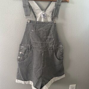 Princess Polly Monochrome Checkered Overalls